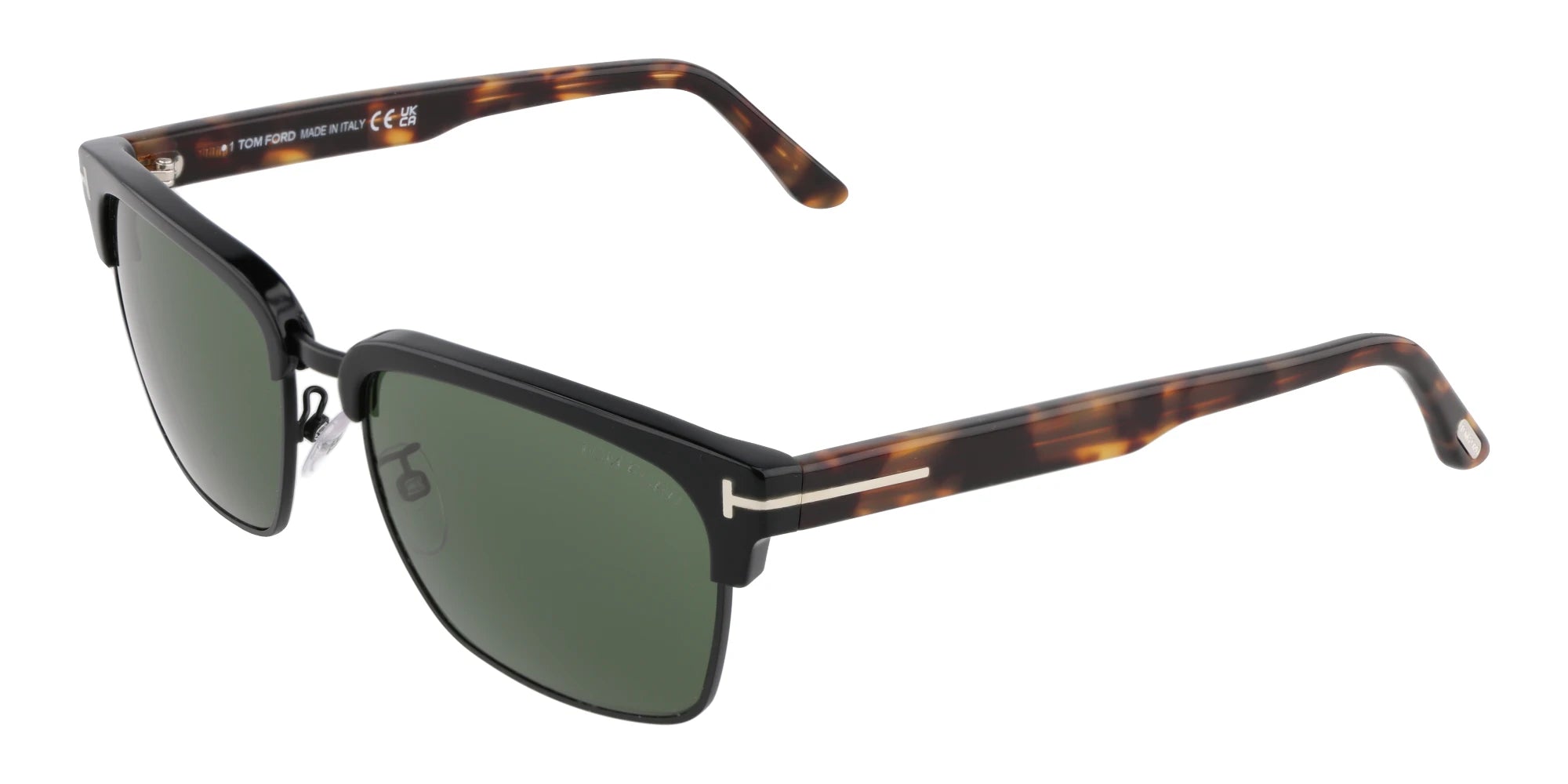 TomFord FT0367 RIVER-Black With Green Lenses
