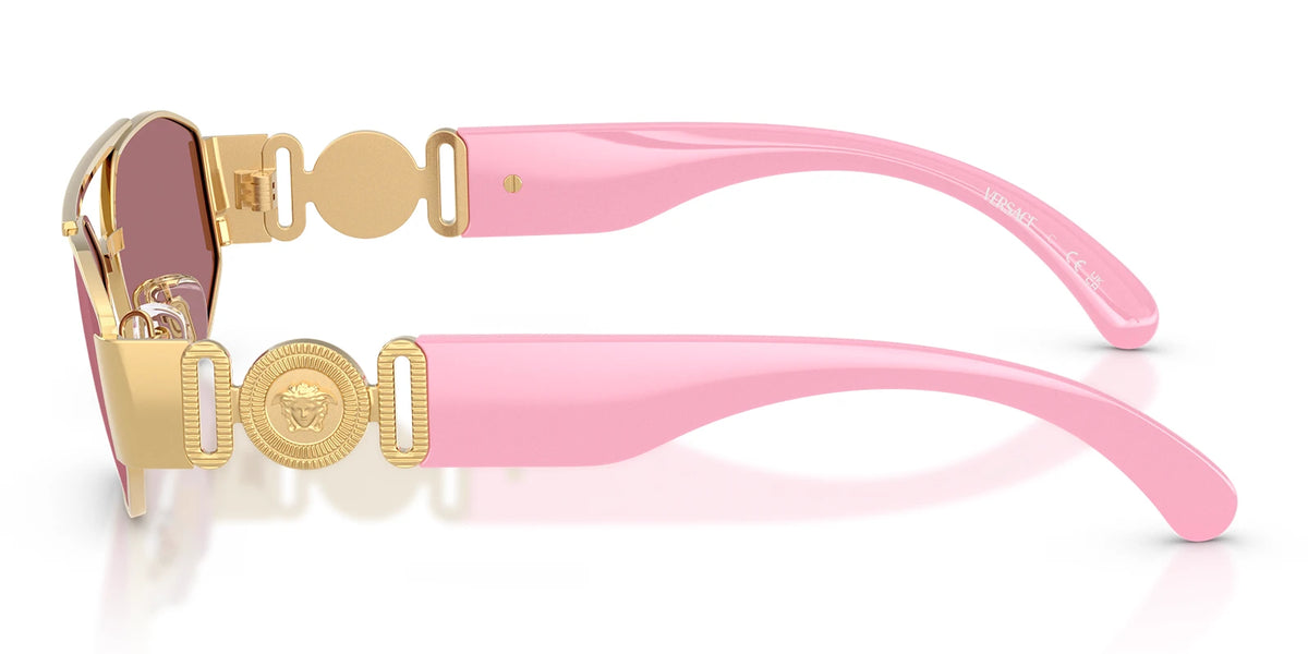 Versace VE2003-Gold With Pink Lenses