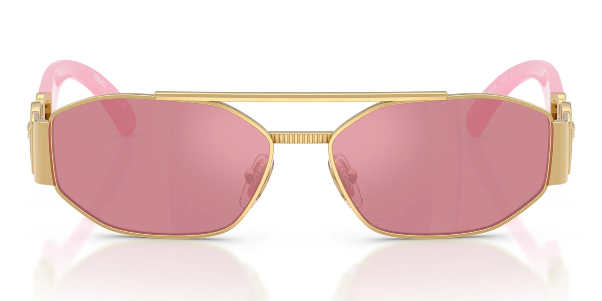 Versace VE2003-Gold With Pink Lenses
