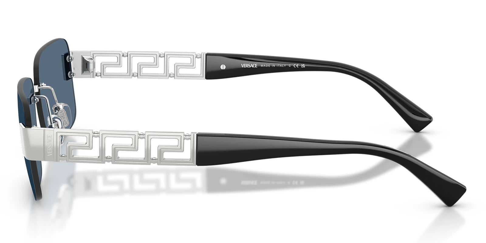 Versace VE2298-Silver With Blue Lenses