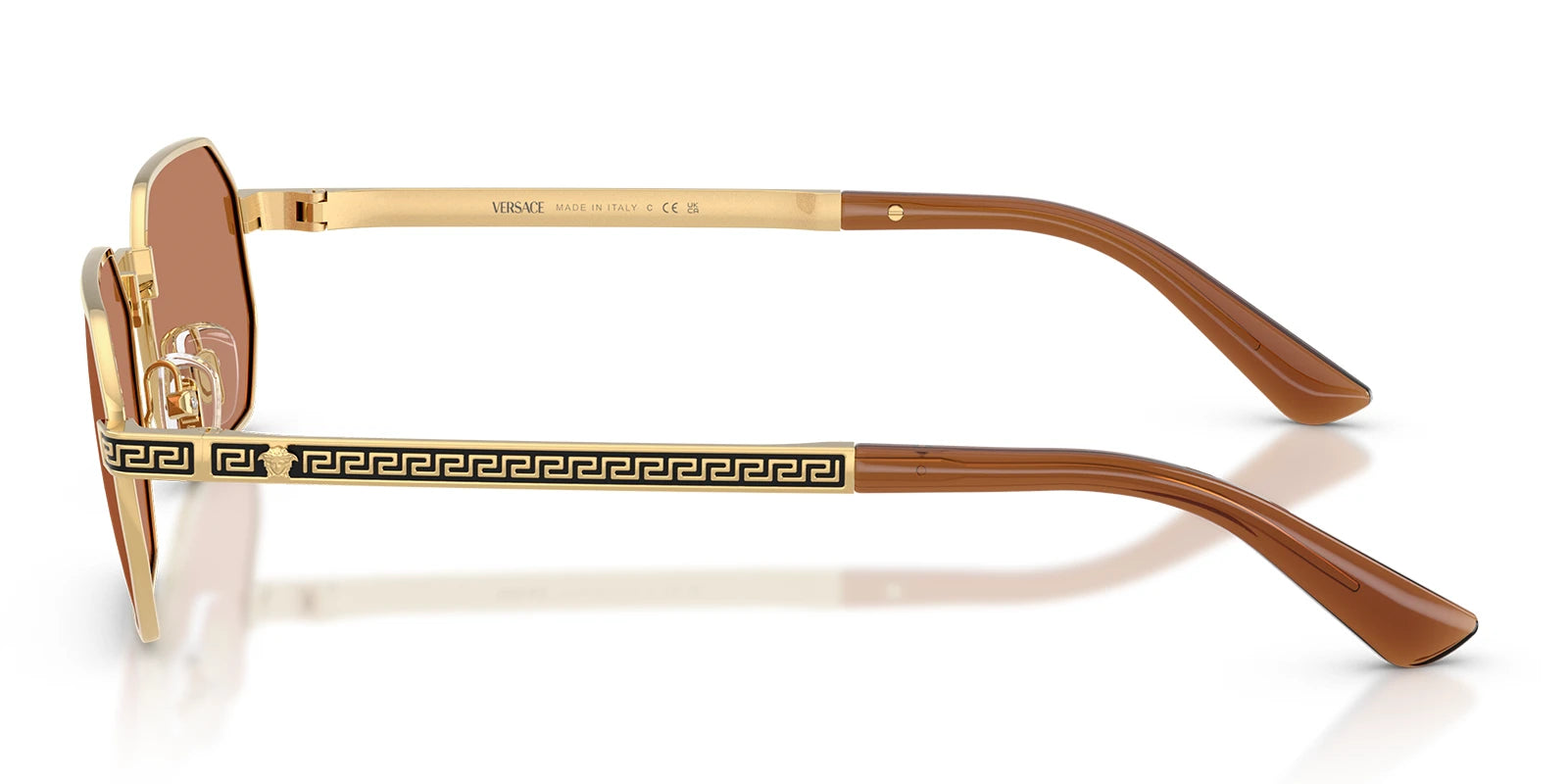 Versace VE2297-Gold With Brown Lenses