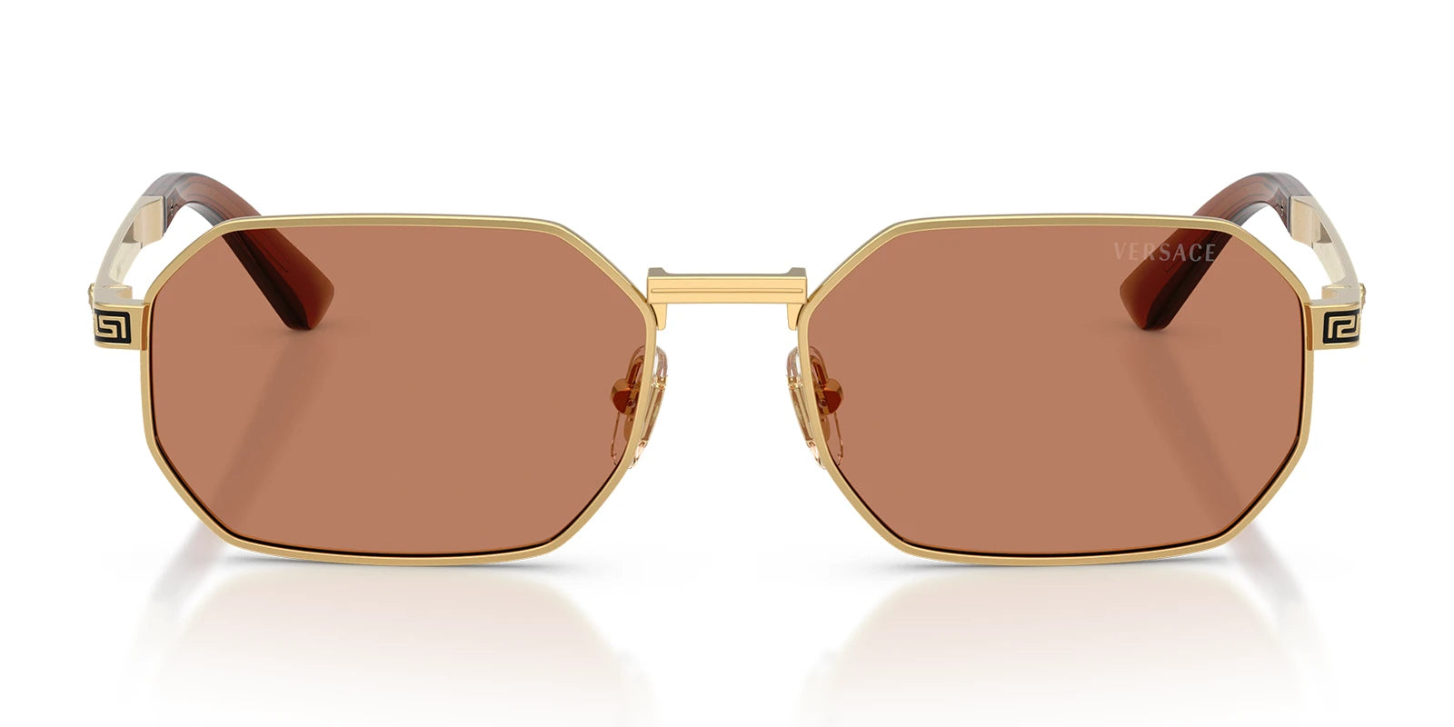 Versace VE2297-Gold With Brown Lenses